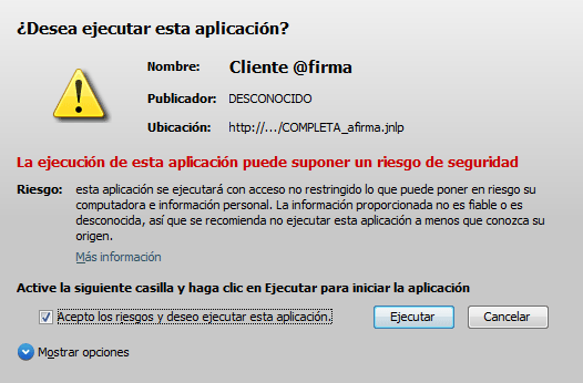 Durante el proceso de tramitacin aparecen alertas de seguridad qu debo hacer?