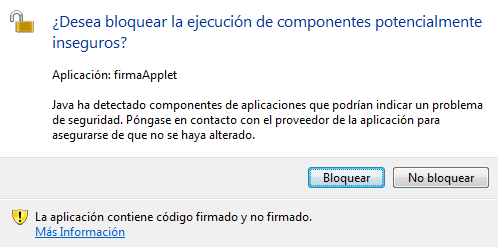 Durante el proceso de tramitacin aparecen alertas de seguridad qu debo hacer?